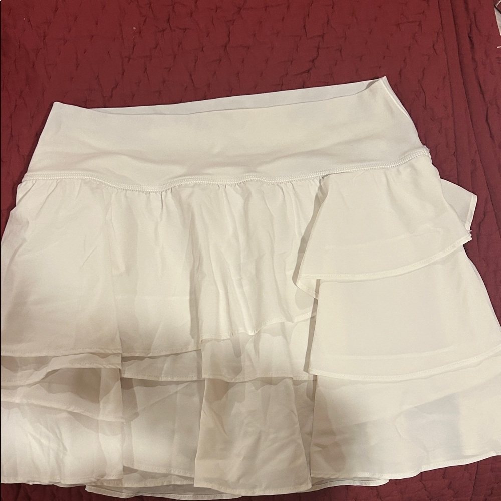 Aerie White Tennis Skirt